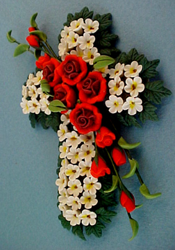 Bright deLights Floral Cross 1:12 scale