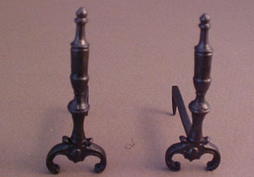 Falcon Period Andirons 1:12 scale