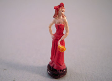Falcon High Fashion Lady In Red Statue 1:12 scale