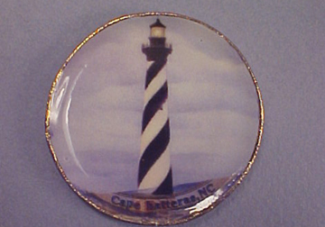 By Barb Decorative Cape Hatteres Lighthouse Plate 1:12 scale