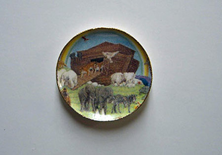 By Barb Noah's Ark Decorative Plate 1:12 scale