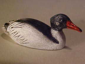 Hunting Common Merganser Duck Decoy 1:12 scale