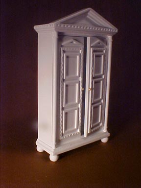 White Solid Door Cabinet 1:12 scale