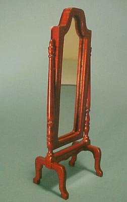 Townsquare Walnut Cheval Mirror 1:12 scale