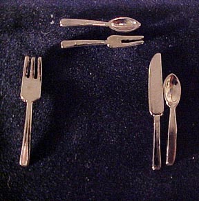 Single Flatware Place Setting 1:12 scale