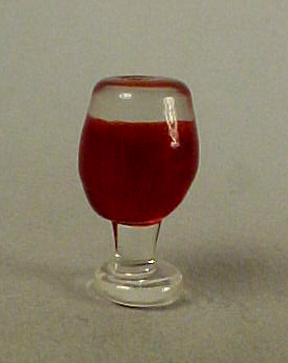 Glass Of Red Wine 1:12 scale