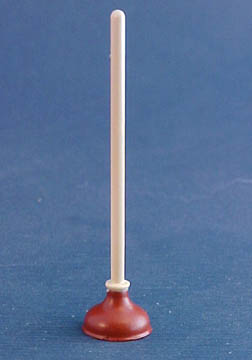 Miniature Island Crafts Bathroom Plunger 1:12 scale