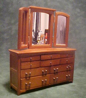 Townsquare Tripple Mirror Dresser 1:12 scale