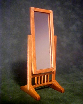 Townsquare Pecan Dressing Mirror 1:12 scale