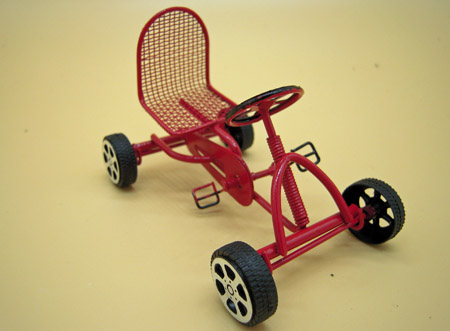 Child's Red Pedal Car 1:12 scale  