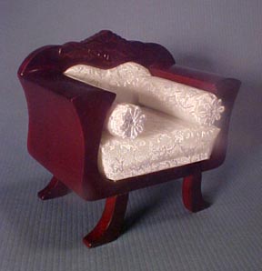 Mahogany Empire Chair 1:12 scale