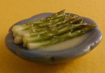 Asparagus On A Plate 1:12 scale
