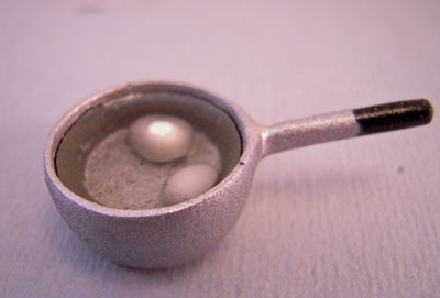 Eggs Boiling In A Pan 1:12 scale