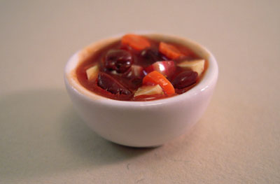 Bowl Of Beef Stew 1:12 scale