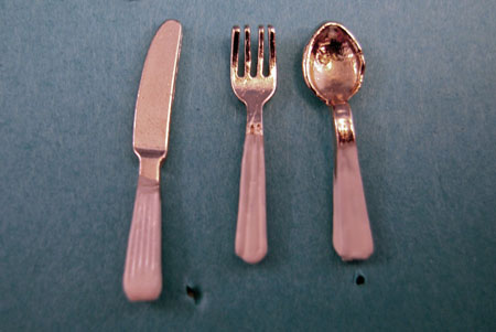 By Barb White Flatware Set 1:12