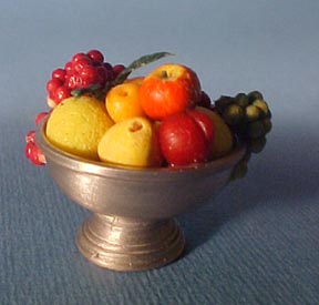 Fruit in a Footed Compote 1:12 scale