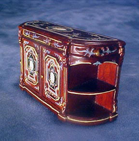 Bespaq Miniature Hand Painted Mahogany Portia Credenza 1:24 scale