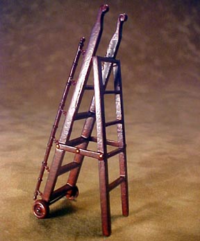 Bespaq Mahogany Gallery Library Ladder 1:24 scale