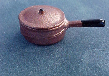 Dollhouse Miniature Unfinished Metal Sauce Pan