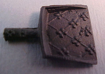 Miniature Black Dust Pan 1:24 scale