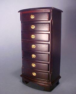 Townsquare Mahogany High Chest 1:12 scale