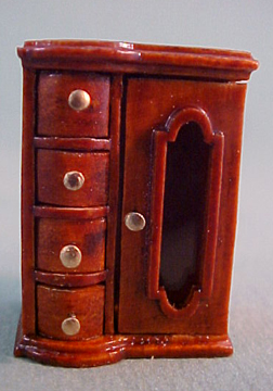 Bright deLights Mahogany Jewelry Chest 1:12 scale