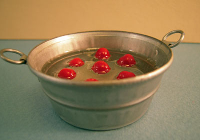Karen Aird Handcrafted Bobbing For Apples 1:12 scale