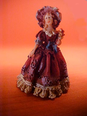 J Kendall Lady In Red Statue 1:12 scale