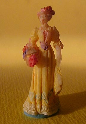 J Kendall Lady In Yellow Statue 1:12 scale