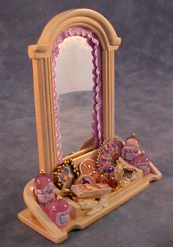 Handcrafted Filled Vanity Display 1:12 scale