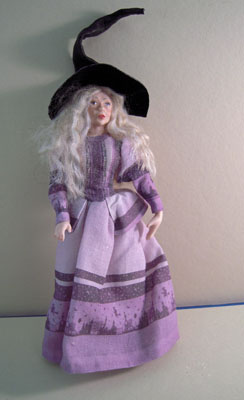 Loretta Kasza Handcrafted Porcelain Doll Hannah The Witch 1:12 scale