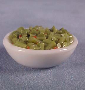 Serving Bowl Of Green Beans 1:12 scale