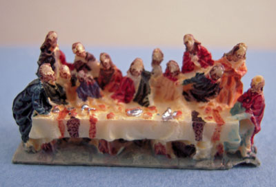 Miniature Resin Last Supper Sculpture 1:12 scale