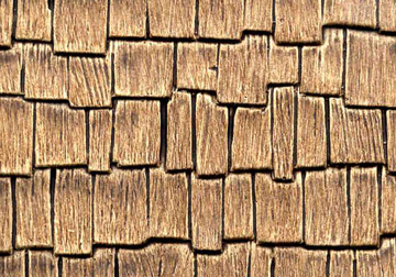 Woodshake Cedar Roofing 1:12 scale