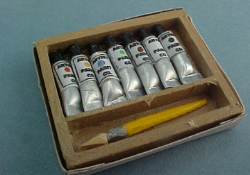 Box Of Paints 1:12 scale