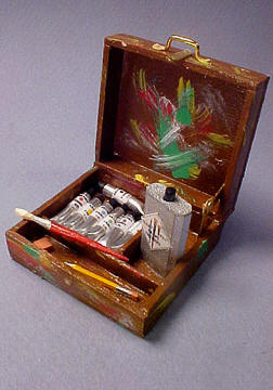 Filled Painter's Box 1:12 scale