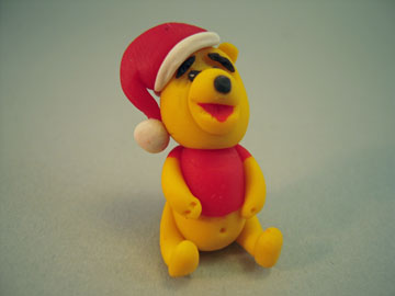 My Minis Handcrafted Winnie The Pooh With A Hat Figurine 1:12 scale