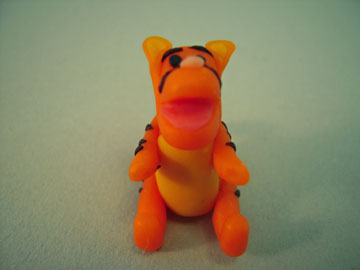 My Minis Handcrafted Tigger Figurine 1:12 scale