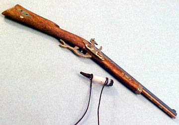 Miniature Dollhouse Powder Horn Rifle 1:12 Scale New