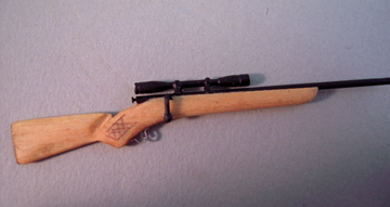 Handcrafted 30/06 Springfield Rifle 1:12 scale