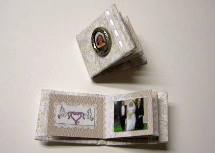 Handcrafted Wedding Album/Scrapbook 1:12 scale