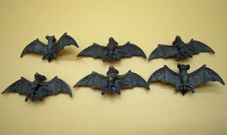 Miniature Bat Gargoyle wi Red Votive Candle #H101 Bright Delights 1/12 