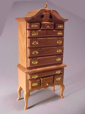 Townsquare Queen Anne Highboy 1:12 scale