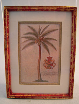 McBay Miniatures Royal Palm Framed Print 1:12 scale