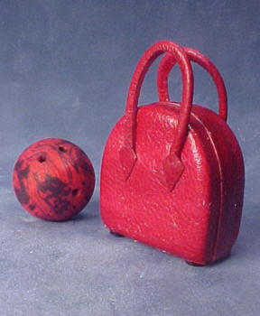 Bowling Bag and Ball 1:12 scale