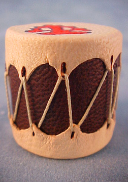 Prestige Leather Southwest Painted Drum 1:12 scale
