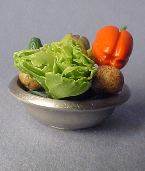 Vegetables in a Bowl 1:12 scale