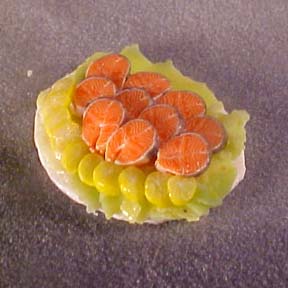 Precious Little Things Miniature Salmon Platter 1:24 scale
