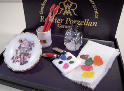 Reutter Porcelain Painter Accessories 1:12 scale