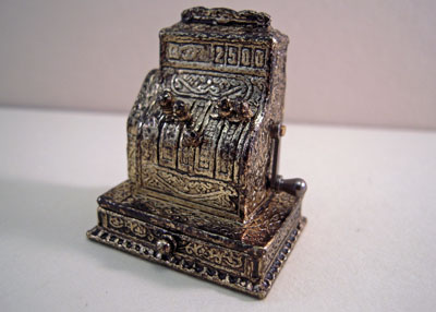 Miniature Antique Cash Register 1:12 scale